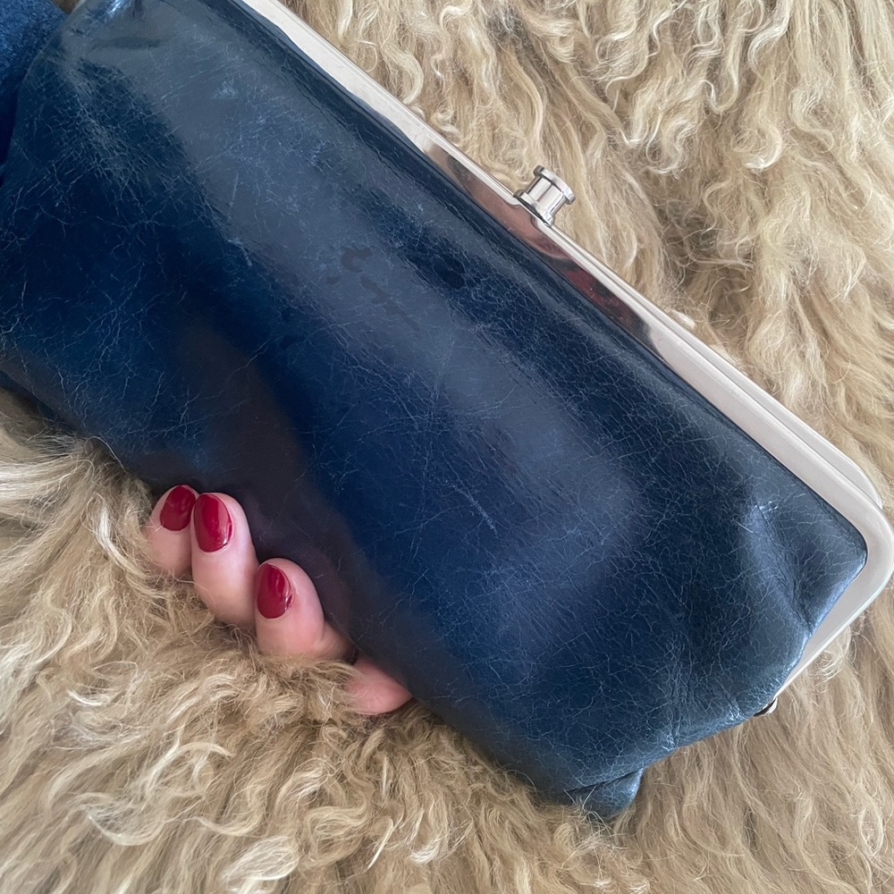Leather Hobo Clutch - Picture 3 of 6
